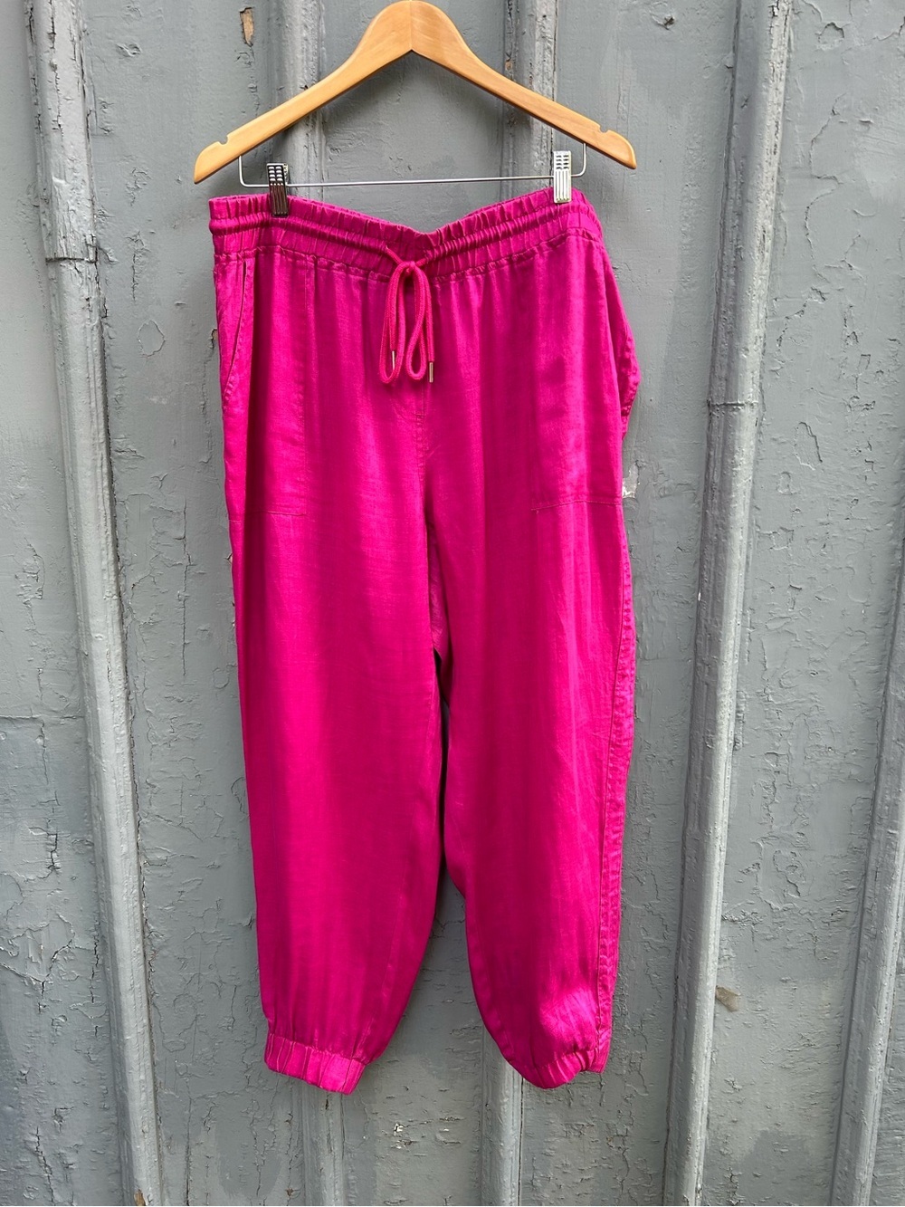Rafaella Pink linen Pant, size 1X